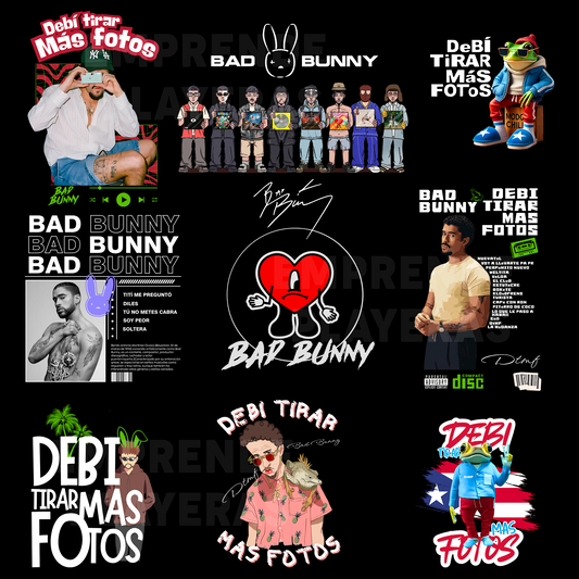 ARTISTAS PACK DISEÑOS PARA DTF PNG SIN FONDO