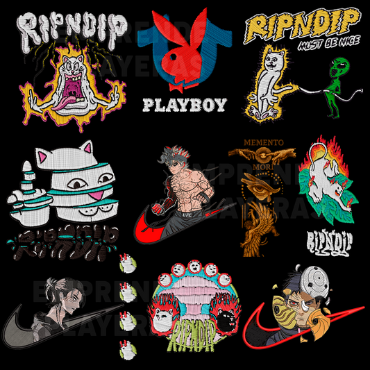 ESTILO BORDADO PACK DISEÑOS PARA DTF PNG SIN FONDO