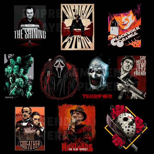 PELÍCULAS PACK DISEÑOS PARA DTF PNG SIN FONDO